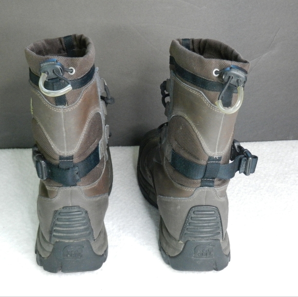 Sorel Boots Mens Size 10 Conquest Leather Winter Waterproof Brown - Picture 6 of 11